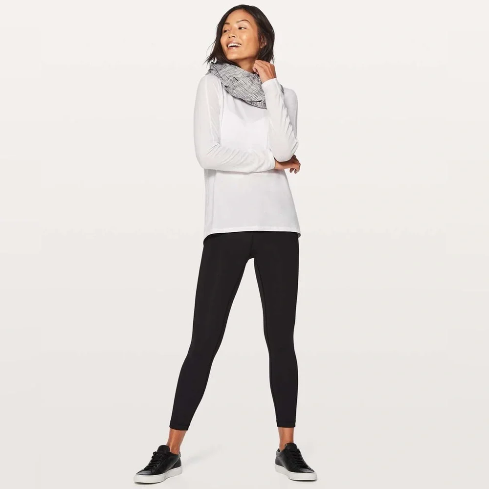 Lululemon Vinyasa Scarf Space Dye Camo Black White One Size